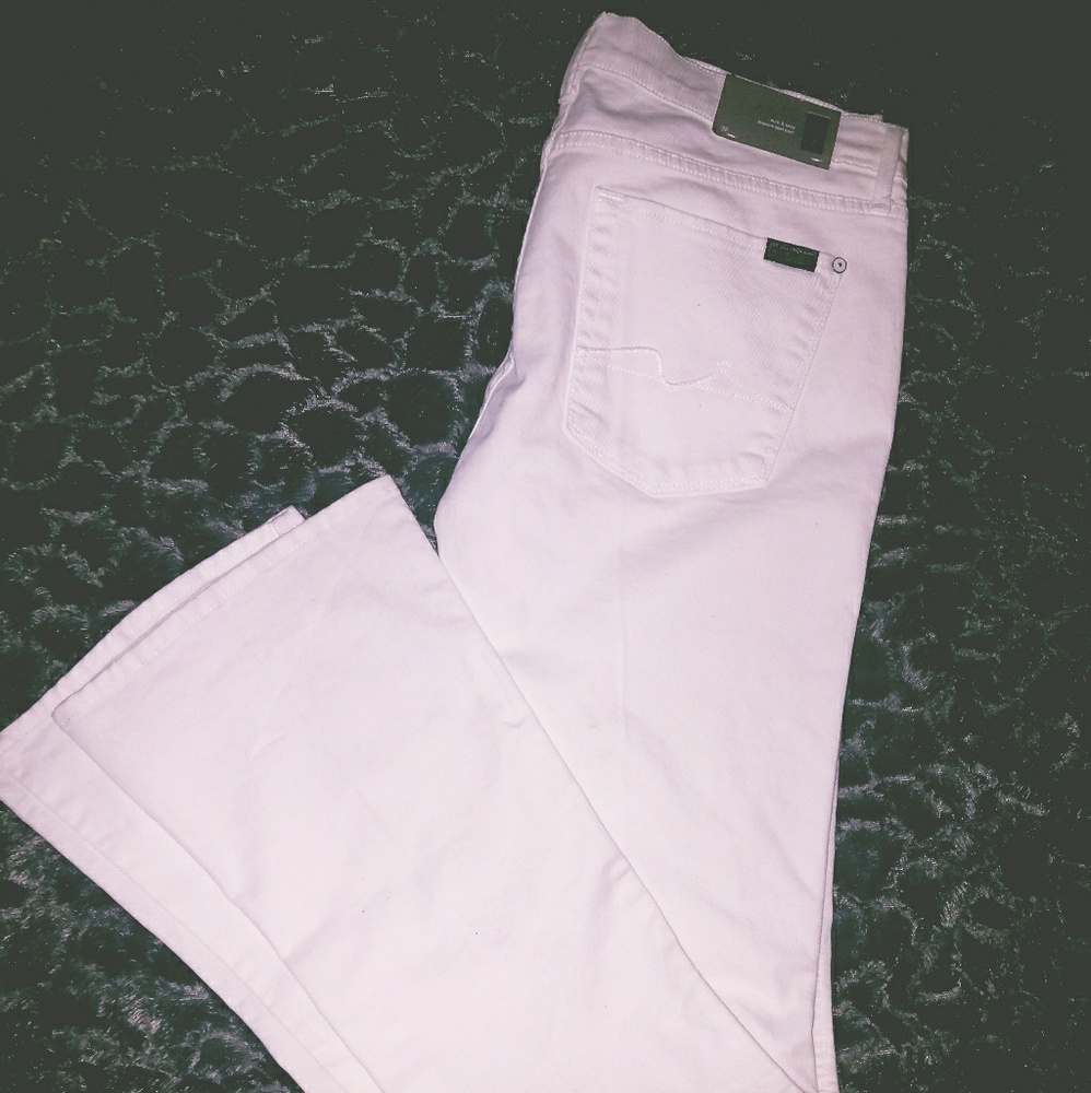 7 FOR ALL MANKIND White Jeans